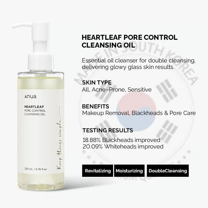 ANUA Heartleaf Pore Control Cleansing Oil 200 ml
