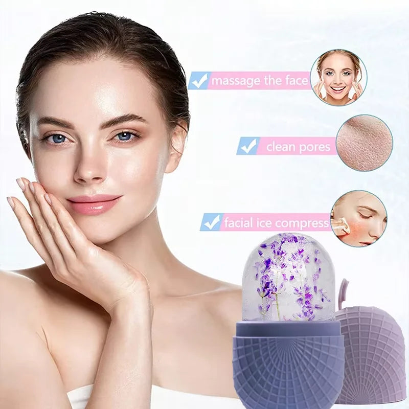 Ice Roller Viso & Occhi - Rinfrescante in Silicone Riutilizzabile