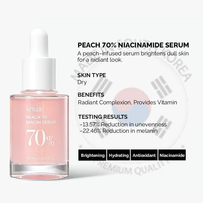 Anua Peach 70% Niacin Serum 30ml